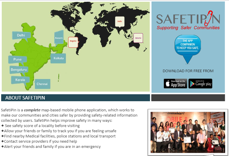 SafetiPin Newsletter - September 2014 Edition