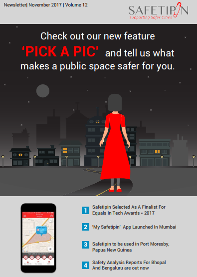 SafetiPin Newsletter - November 2017 Edition